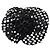 Spilla Camelia in Maglia Nera Chanel Nero