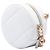 Clutch Rotonda 19 Chanel in Capretto Matelassé Bianco con Catena - vista 2