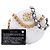 Clutch Rotonda 19 Chanel in Capretto Matelassé Bianco con Catena - vista 7