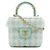 Borsa a mano Chanel Mini Tweed Crush con manico, Verde