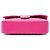 Chanel Pink Medium Classic Chevron Lambskin Double Flap Rosa - vista 3