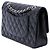 Chanel Black Medium Classic Caviar Double Flap Nero - vista 2