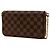 Louis Vuitton Brown Damier Ebene Pochette Felicie Marrone - vista 2