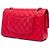 Chanel Red Medium Classic Lambskin Double Flap - view 2