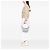 LOEWE Luna Hobo in pelle bianca con frange, Small Bianco - vista 5