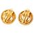 Orecchini a clip rotondi Chanel Gold CC placcati in oro D'oro - vista 2