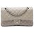 Chanel Gray Medium Classic Caviar Double Flap Marrone