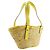 LOEWE Small Anagram Basket Tote aus beigem Raffia - Ansicht 3