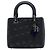 Dior Black Anselm Reyle Medium Lambskin Cannage Lady Dior Nero