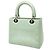 Dior Green Medium Calfskin Cannage Lady Dior Verde - vista 2