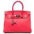 Hermès Red Clemence Birkin Retourne 30 Rosso