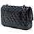 Chanel Black Medium Classic Patent Double Flap Nero - vista 2
