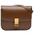 Céline Celine Brown Medium Calfskin Classic Box Marrone Marrone scuro
