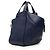 Borsa Hammock LOEWE Blue Medium in vitello grana morbida Blu navy - vista 2