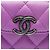 Chanel Mini CC Quilted Lambskin Trunk Like Box Crossbody Viola Porpora - vista 5