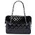 Chanel Black Large Quilted Patent In The Business Tote Nero