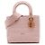Dior Pink Medium Embroidered Canvas Cannage Lady D Lite Rosa