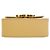 Céline Celine Mini Borsa a Tracolla Triomphe in Pelle di Vitello Lucida Gialla Giallo - vista 7