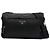 Borsa a tracolla Prada in Re-Nylon nera Large con rifiniture in Saffiano Nero
