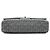Chanel Black Medium Classic Canvas Stripes Double Flap Nero - vista 3