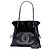 Borsa Chanel Bon Bon Large in vernice nera Nero - vista 7
