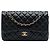 Chanel Black Jumbo Classic Caviar Double Flap Nero
