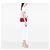 Chanel Red Medium Classic Lambskin Double Flap Rot - Ansicht 6