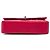 Chanel Red Medium Classic Caviar Double Flap Rosso - vista 3