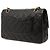 Chanel Black Medium Classic Lambskin Double Flap Nero - vista 2
