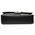 Chanel Black Medium Classic Lambskin Double Flap Nero - vista 3