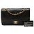 Chanel Black Medium Classic Lambskin Double Flap Nero - vista 8