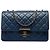 Chanel Blue Large Quilted Sheepskin Beauty Lock Flap Blu navy