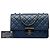 Chanel Blue Large Quilted Sheepskin Beauty Lock Flap Blu navy - vista 6