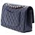 Chanel Blue Medium Classic Caviar Double Flap Blu navy - vista 2