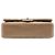 Chanel Brown Medium Classic Chevron Calfskin Pleated Double Flap Marrone Bronzo - vista 3