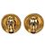 Orecchini a clip rotondi Chanel Gold CC Logo placcati in oro D'oro - vista 2