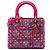 Dior Pink Medium Tweed Macrocannage Lady Dior Rosa