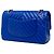 Chanel Blue Medium Classic Chevron Lambskin Double Flap - vista 2
