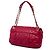 Chanel Red Large Quilted Iridescent Calfskin Coco Pleats Flap Rosso - vista 2