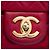 Chanel Red Large Quilted Iridescent Calfskin Coco Pleats Flap Rosso - vista 5