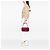 Chanel Red Large Quilted Iridescent Calfskin Coco Pleats Flap Rosso - vista 6