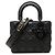 Dior Black Small Ultra Matte Calfskin Cannage My ABCDior Lady Dior Nero