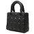 Dior Black Small Ultra Matte Calfskin Cannage My ABCDior Lady Dior Nero - vista 2