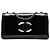 Chanel Black CC Patent Lipstick Ligne Flap Nero