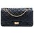 Chanel Black Quilted Aged Calfskin Reissue 2.55 Double Flap 227 Nero