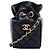 Borsa secchiello Chanel Mini in vitello matelassé nera con coulisse Nero