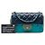 Chanel Blue Mini Rectangular Classic Tricolor Lambskin Single Flap - vista 6