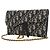 Dior Blue Oblique Canvas Saddle Wallet On Chain Blau Marineblau - Ansicht 6