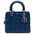 Dior Blue Medium Lambskin Cannage Lady Dior