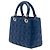 Dior Blue Medium Lambskin Cannage Lady Dior - vista 2